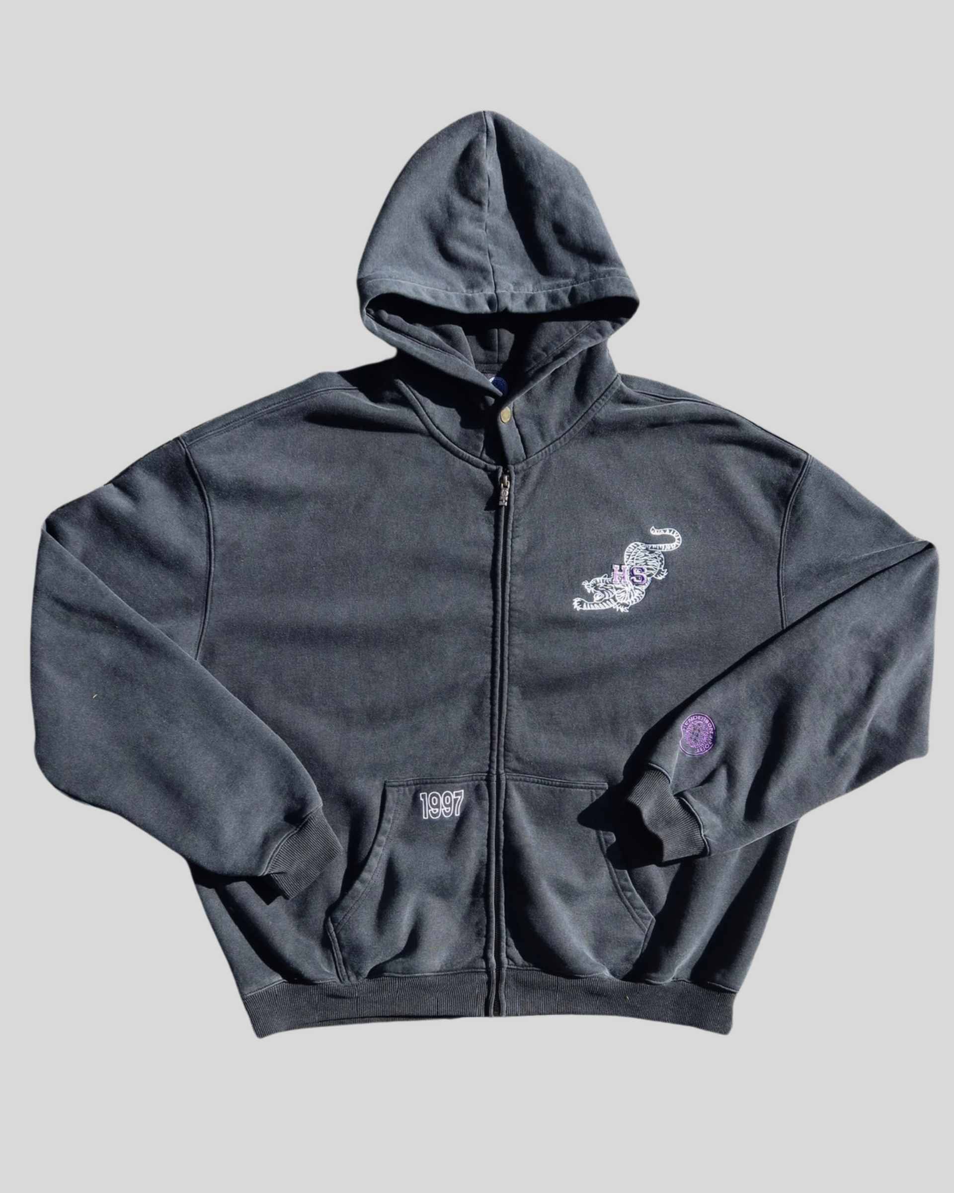 TGR '97 ZIP UP - Washed Black – Henderson Sport