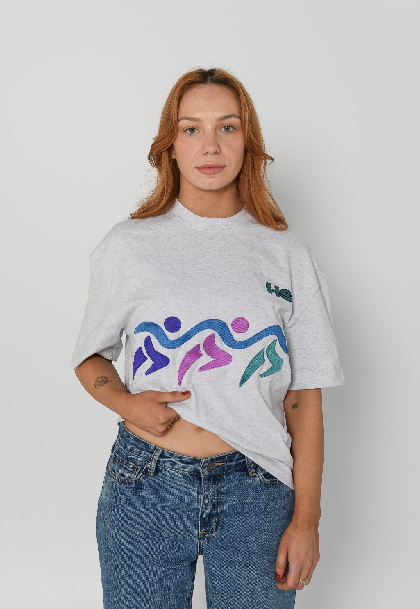 96' GAMES TEE - Marl Grey