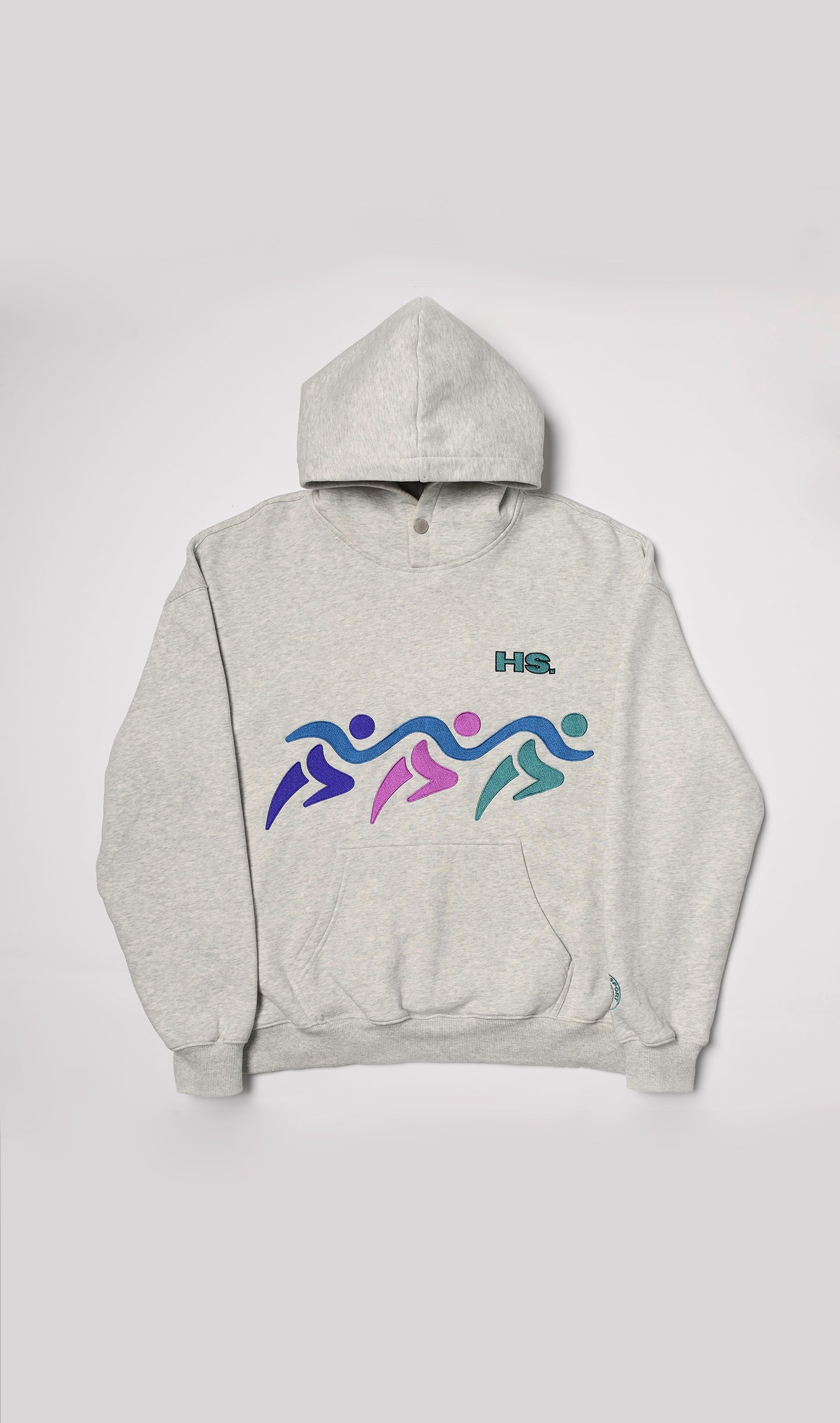 96' GAMES HOODIE - Marl Grey