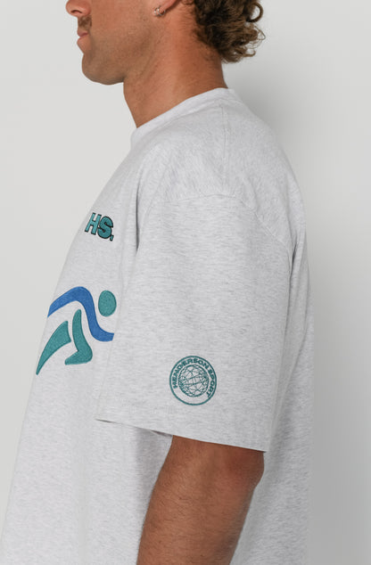 96' GAMES TEE - Marl Grey