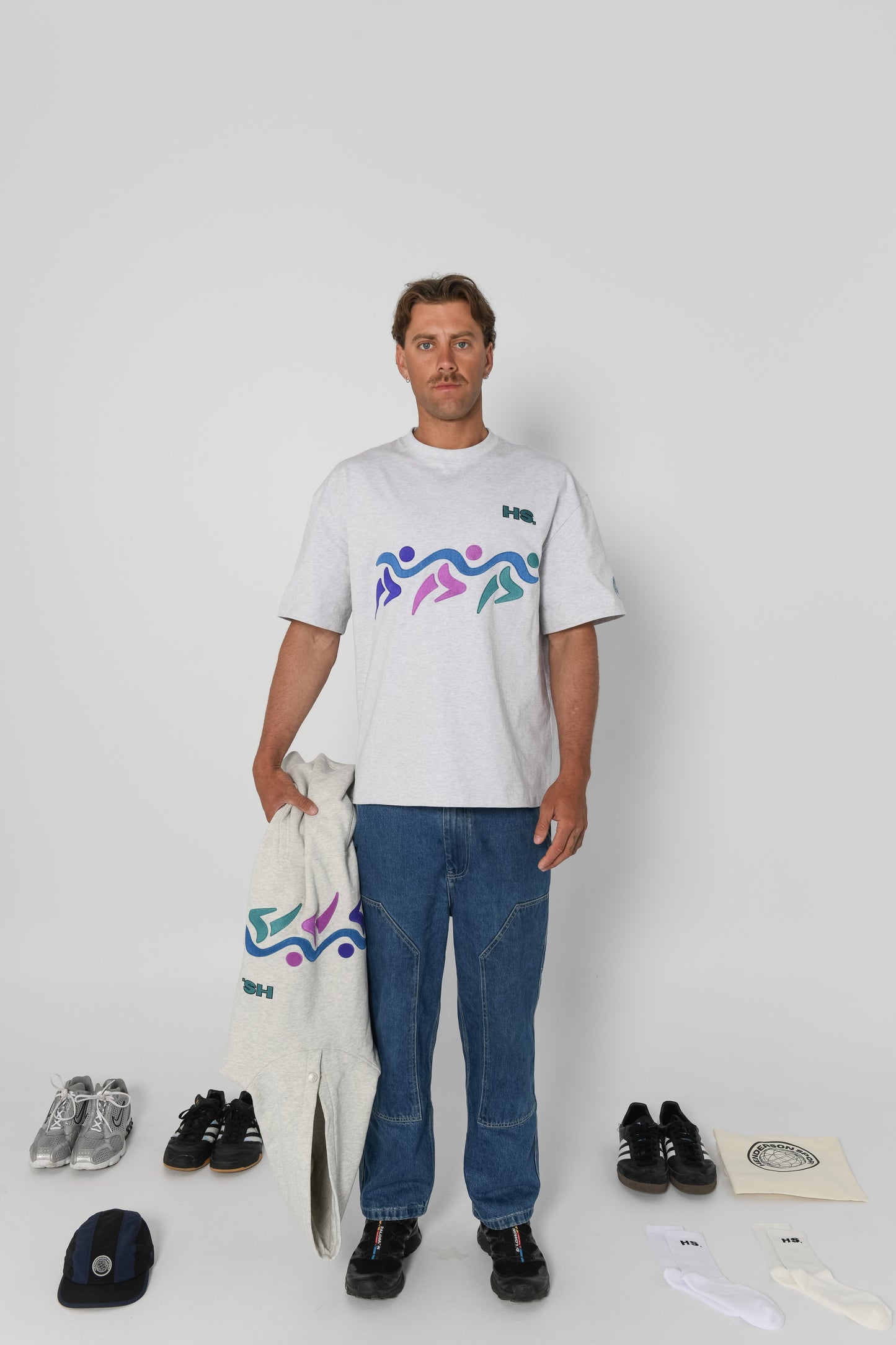 96' GAMES TEE - Marl Grey